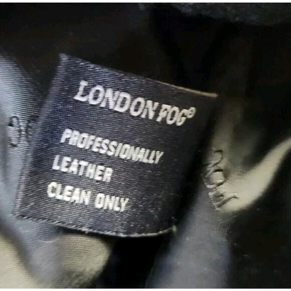 Vintage London Fog Soft Leather Black Women’s Coat Lined Size Med - Picture 7 of 7